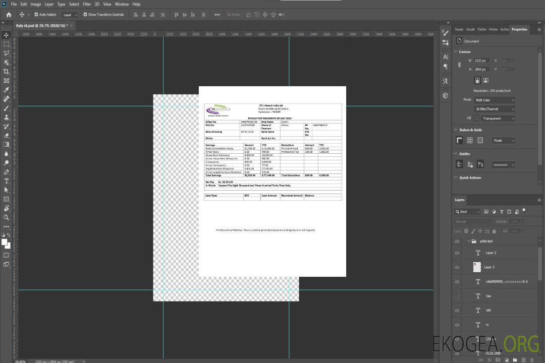 Modèle de fiche de paie ITC Infotech aux formats Word et PDF.pdf, 2 template Modèle de fiche de paie ITC Infotech aux formats Word et PDF.pdf, 2 template